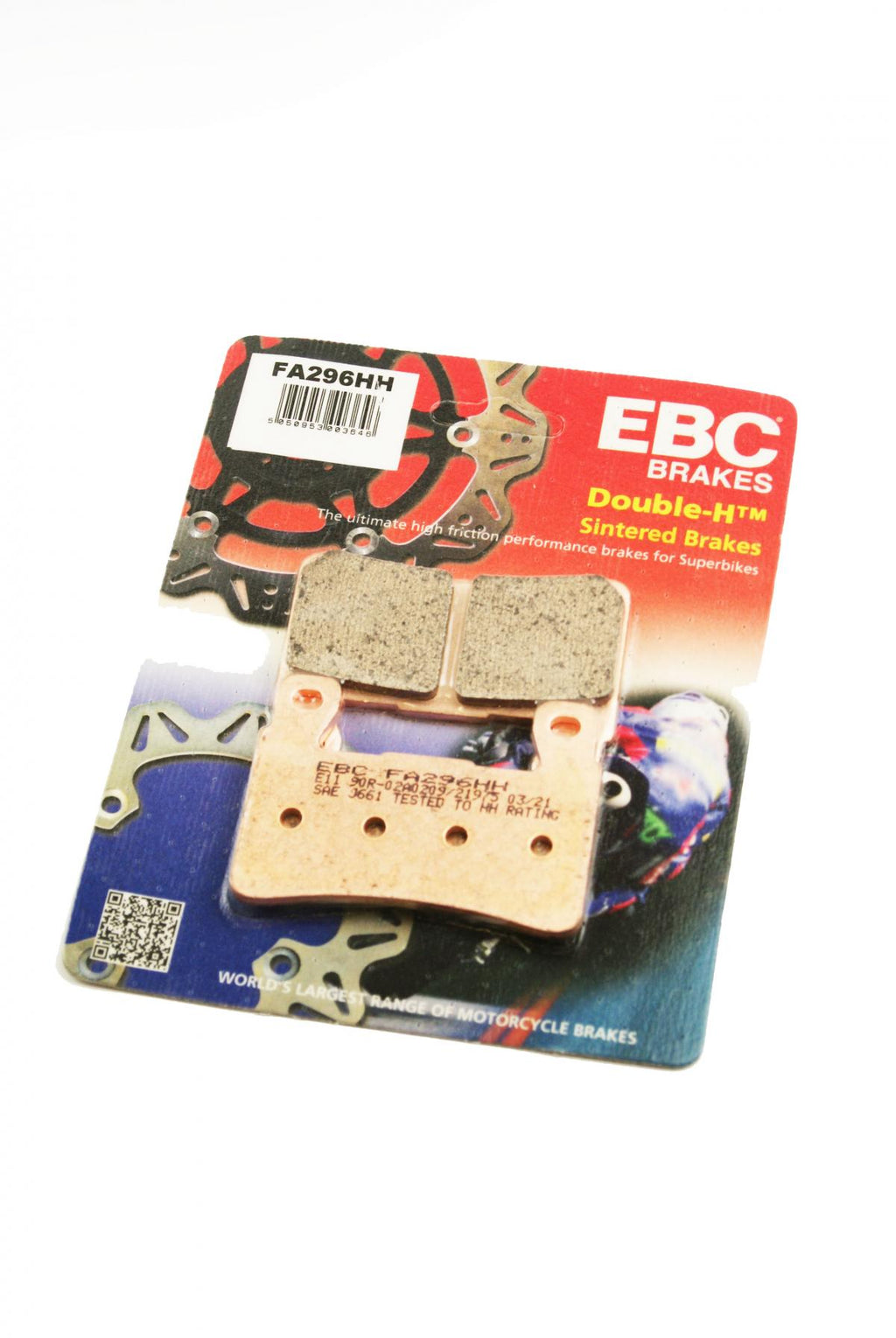 BRAKE PADS SINTERED METAL EBC FA296HH