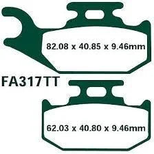 BRAKE PADS STD BOMBARDIER BRP CAN-AM EBC FA317TT