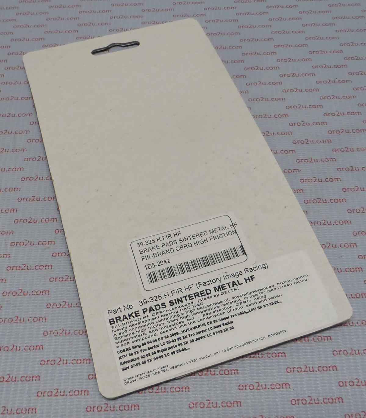 BRAKE PADS SINTERED METAL HF, CPRO HIGH FRICTION, DB2360-CPRO