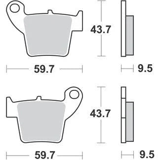 BRAKE PADS SINTERED DP BRAKES, DP921 Premium 41-921.H_DP