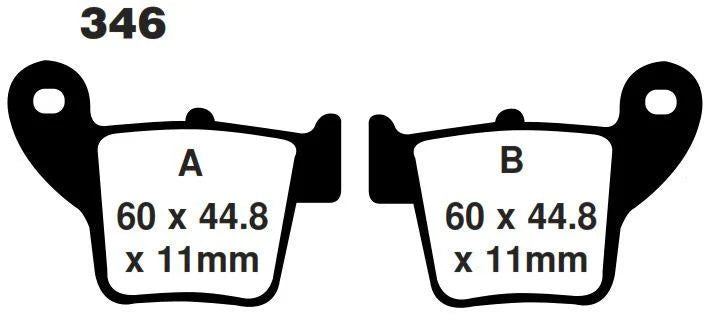 BRAKE PADS SINTERED NITRO, MOTO-MASTER 094321, 39-346