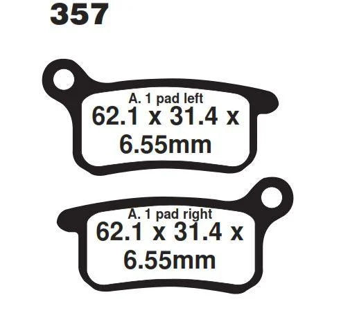 BRAKE PADS SINTERED NITRO, MOTO-MASTER 094621, 39-357