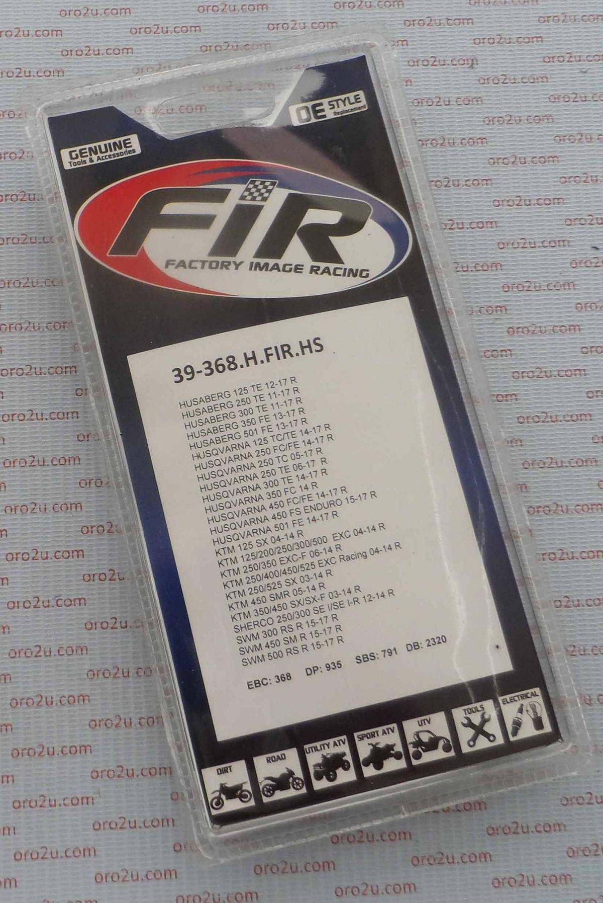 BRAKE PADS SINTERED METAL HS, MX-N HIGH FRICTION