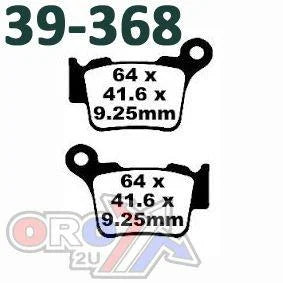 BRAKE PADS STD MOTO-MASTER, SEMI-METALLIC STD 094411