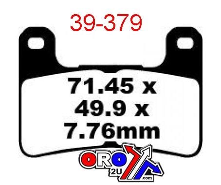 BRAKE PADS DISC SINTERED METAL, SIFAM S1355N (FA379HH)