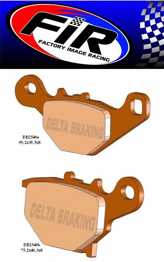 BRAKE PADS SINTERED METAL HS OR-D HIGH FRICTION DB2540