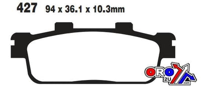 BRAKE PADS MINERAL ORGANIC M