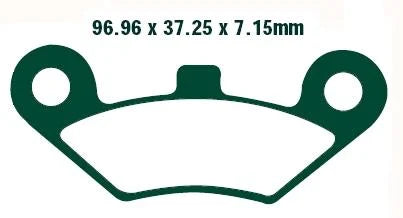 BRAKE PADS SEMI-METALLIC SM