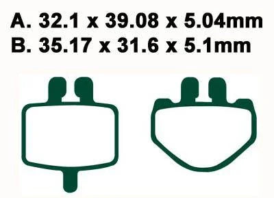 BRAKE PADS STD EBC FA485TT