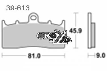 BRAKE PADS DISC SINTERED METAL, SIFAM S1439N (FA613)