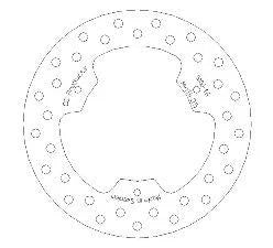 DISC BRAKE FRONT RM80 85 ROUND, CROSS-CENTER PRODUCT 5100-46