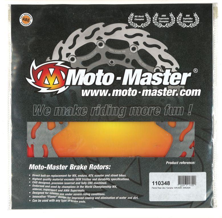 DISC BRAKE REAR WR250 X, R, MOTO-MASTER 110348 YAMAHA, 3D7-2582W-01-00, 3D7-2582W-00