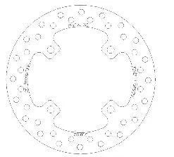 DISC BRAKE REAR XR ROUNDCC, CROSS-CENTER PRODUCT 5100-102