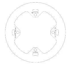 DISC BRAKE REAR CR 97-01 SOLID, CROSS-CENTER PRODUCTS 5100-25, 43351-KZ3-B00