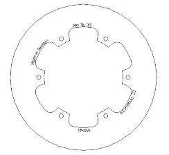 DISC BRAKE REAR RM/DRZ SOLID, CROSS-CENTER PRODUCT 5100-43