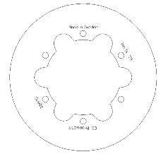 DISC BRAKE REAR HUSKY SOLID CC, CROSS-CENTER PRODUCT 5100-73
