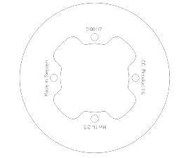 DISC BRAKE REAR KX85 01> SOLID