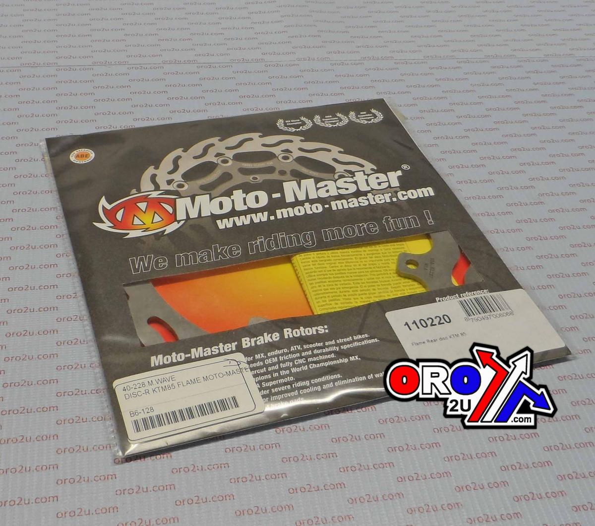 DISC BRAKE REAR YZ80/85 FLAME, MOTO-MASTER 110224