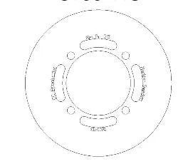 DISC BRAKE FRONT / REAR KX65, CROSS-CENTER PRODUCT 5100-113