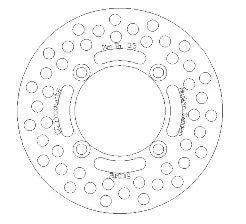DISC BRAKE FRONT / REAR KX65, CROSS-CENTER PRODUCT 5100-112