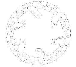 DISC BRAKE REAR YZ 98-01 OEM, CROSS-CENTER PRODUCTS 5100-34