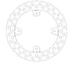 DISC BRAKE REAR CR CRF ROUND, CROSS-CENTER PRODUCT 5100-104
