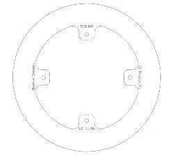 DISC BRAKE REAR CR CRF SOLID, CROSS-CENTER PRODUCT 5100-105