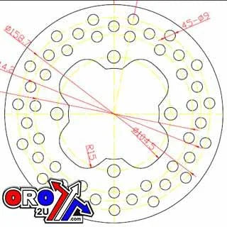 DISC BRAKE FRONT HONDA TRX680 TRX500 45251-HP0-A01 MDS631 HONDA
