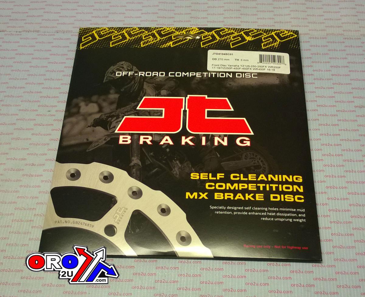 DISC BRAKE FRONT YZ / YZF JT, JTD4104SC01 YAMAHA B11-2581T-00, SELF-CLEANING HOLES