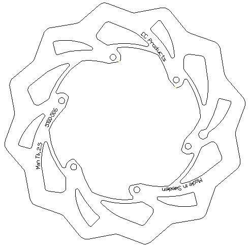 270 DISC FRONT KTM HUSABERG, CrossCenter 5100-506 OVERSIZE