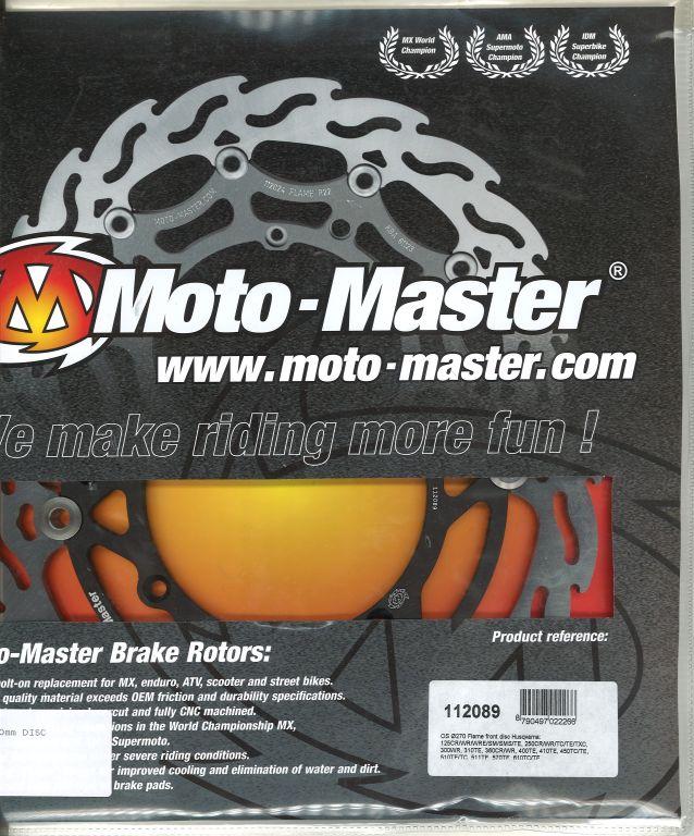 270 DISC FRONT 92-12 HUSKY, MOTO-MASTER 112089 OVERSIZE