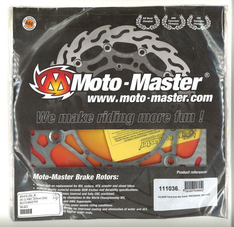 260 DISC FRONT 05-12 RMZ, MOTO-MASTER 111036 OVERSIZE