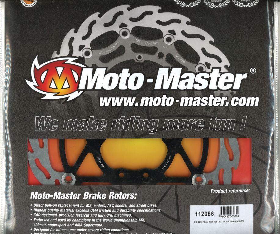 270 DISC FRONT 1990-2013 TM, MOTO-MASTER 112086 OVERSIZE