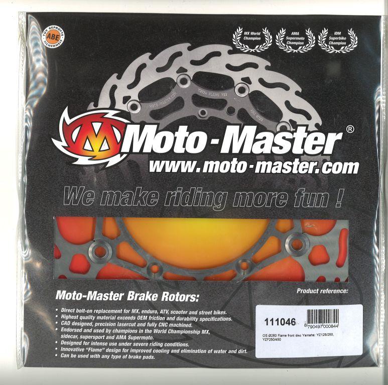 260 DISC FRONT 08-12 YZ YZF, MOTO-MASTER 111046 OVERSIZE