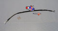 HOSE REAR BRAKE SILVER / BLK, VENHILL T04-2-002/P-CL TM125 250