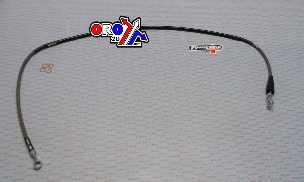HOSE FRONT BRAKE SILVER / BLK, VENHILL S01-1-032/P DRZ400