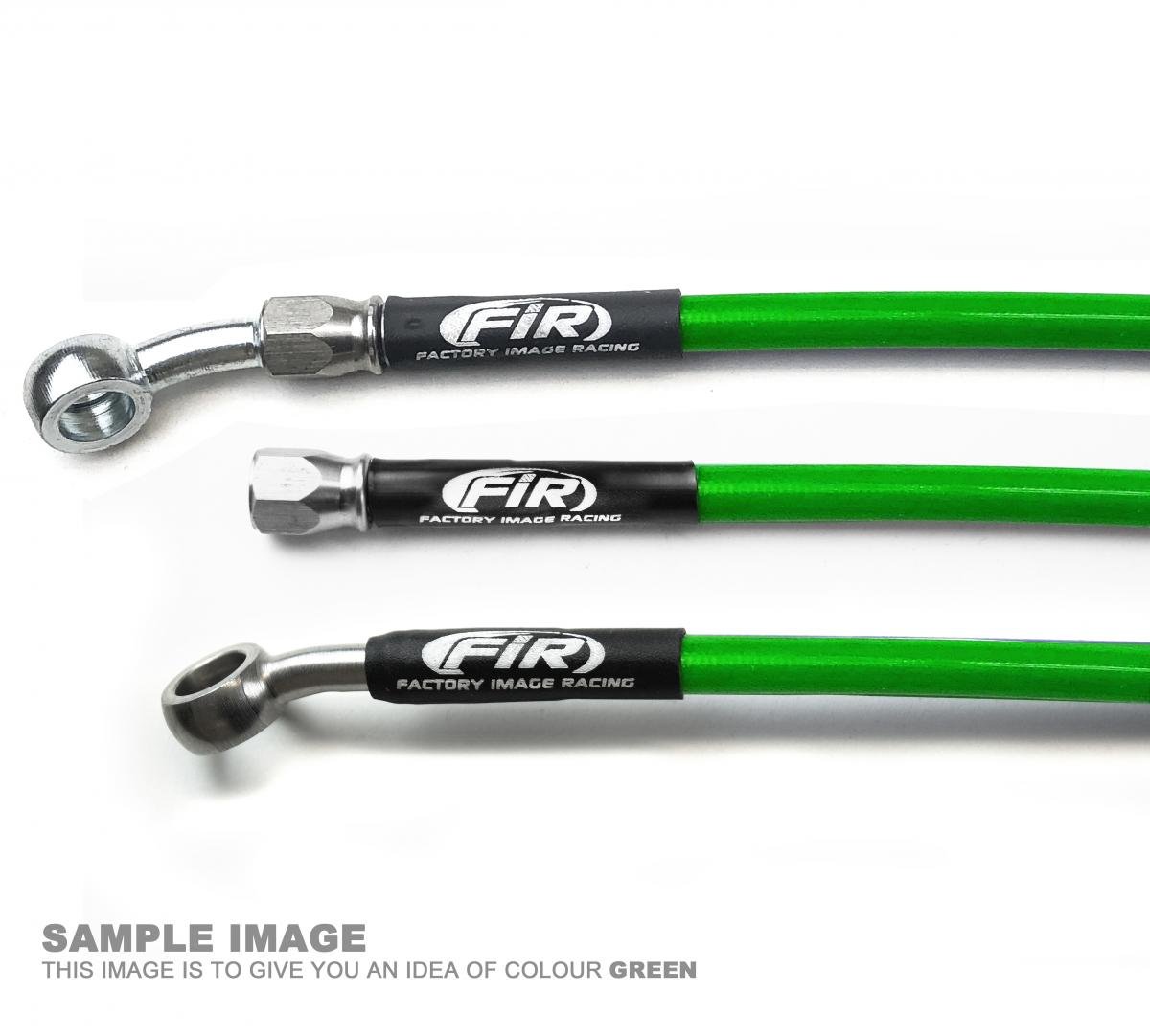 HOSE FRONT BRAKE GREEN / GRN KAWASAKI KLX250 KLX300