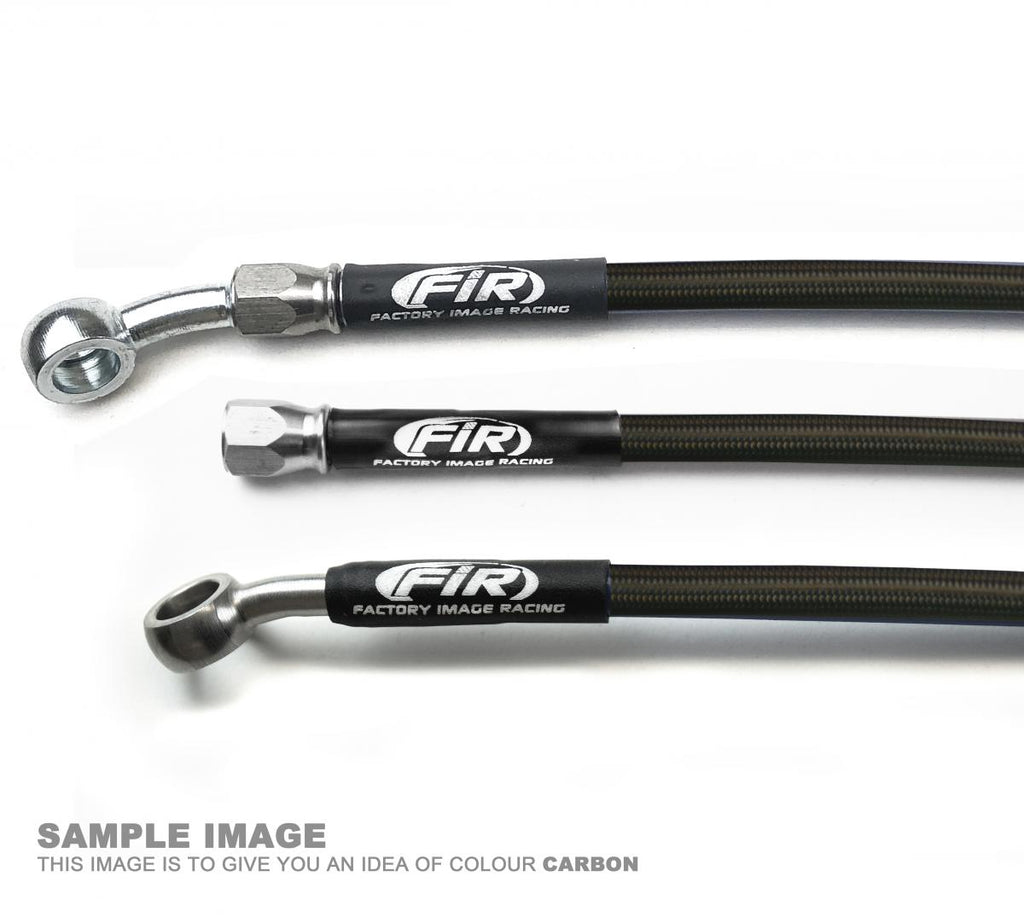 HOSE REAR BRAKE CARBON / BLK, HONDA CRF450R 2002-2004 FIR, KIT DONE