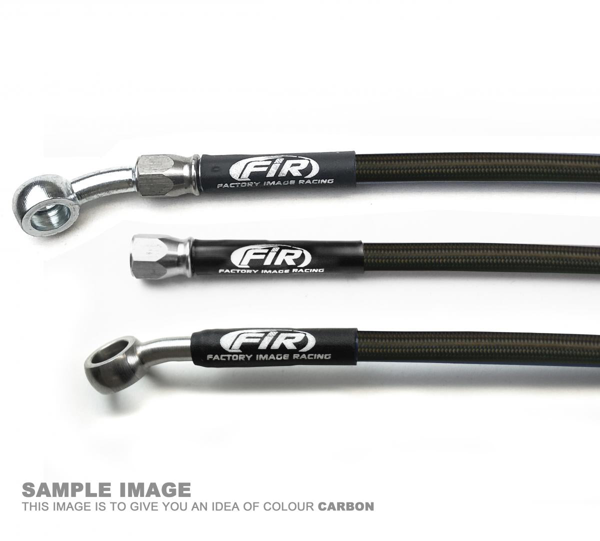 HOSE REAR BRAKE CARBON / BLK, HONDA CRF450R 2002-2004 FIR, KIT DONE