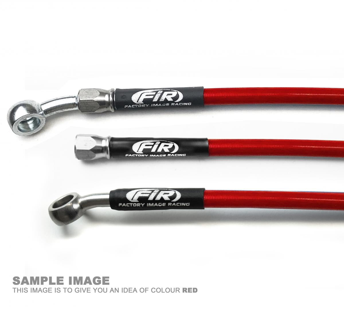 HOSE FRONT BRAKE RED / BLK, HONDA 90-03 XR600R FIR, KIT DONE