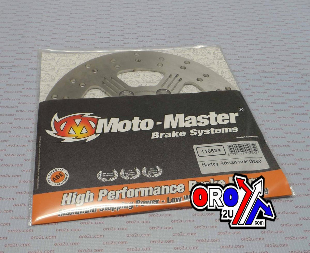 DISC BRAKE REAR HARLEY ADRIAN, MOTO-MASTER ,110634, ROAD, MC