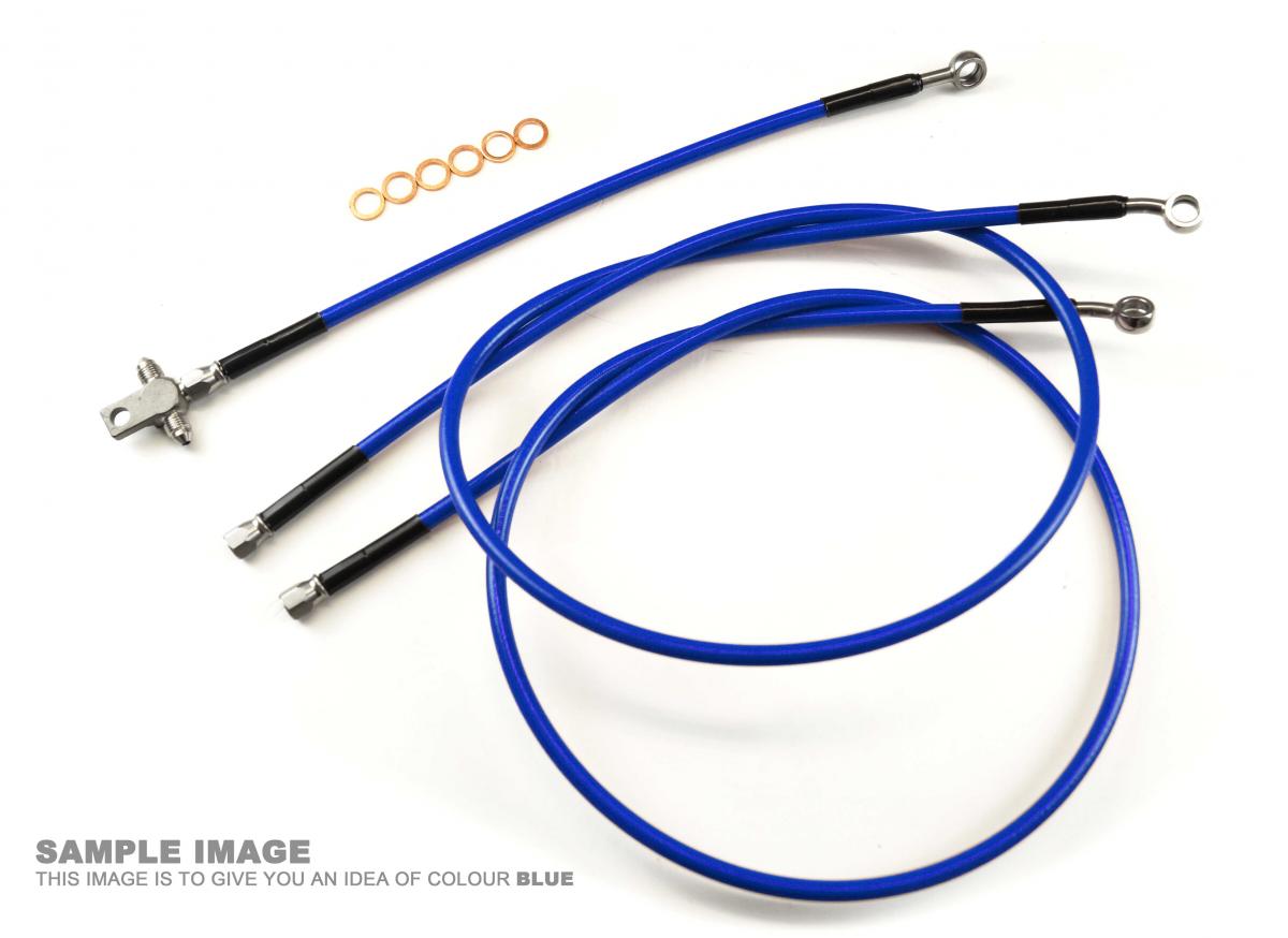 HOSE FRONT BRAKE BLUE / BLK LT250LT250RF YFZ450 2003-2007 Y01-1-053/P