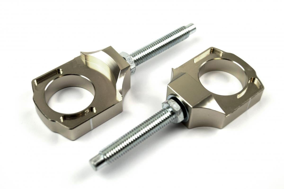 AXLE BLOCK & BOLT CR CRF CRFX, ASRAB-11 TITANIUM