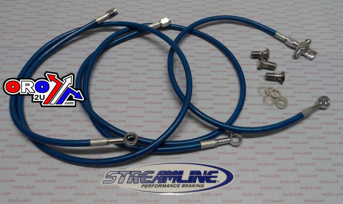 HOSE FRONT BRAKE BLUE / BLK Suzuki LT500 1987-1992 ATV