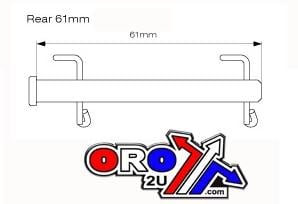 BRAKE PIN CLIPS STAINLESS 61mm, REAR 50313082000 54813082000