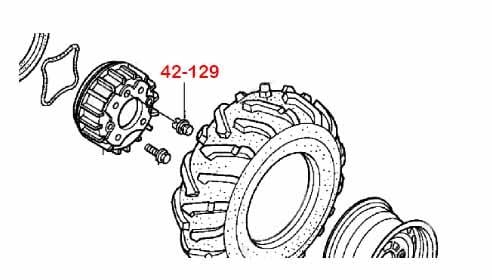 BRAKE SHOE ADJUSTER PLUG TRX, HONDA OEM 44602-HM5-A10 44602-HC4-000