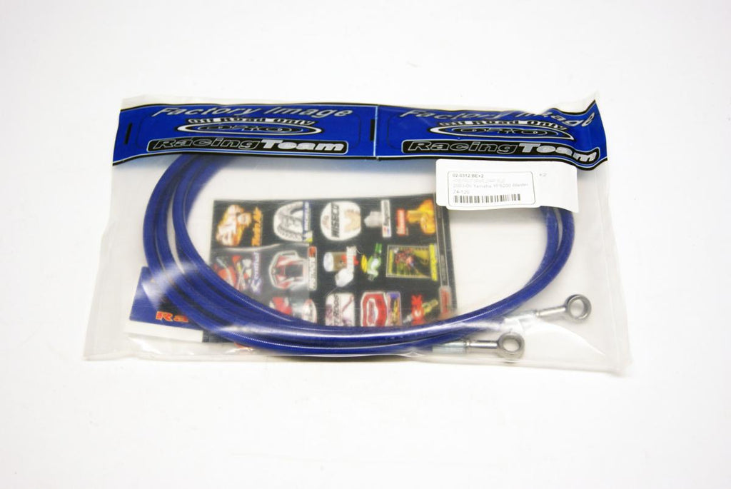 HOSE FRONT BRAKE 2/PART BLUE, 2003-06 Yamaha YFS200 Blaster