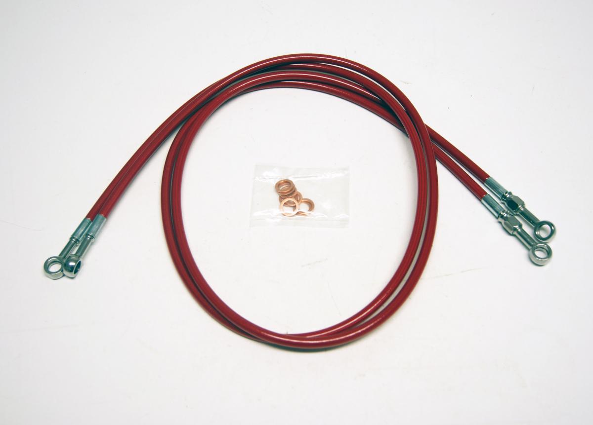 HOSE FRONT BRAKE 2/PART RED 2003-06 Yamaha YFS200 Blaster