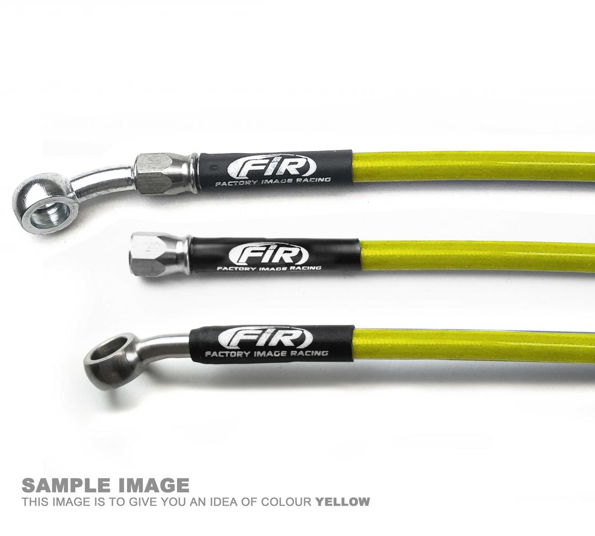 HOSE REAR BRAKE YELLOW / BLK, 2003-06 Yamaha YFS200 Blaster FIR, KIT DONE