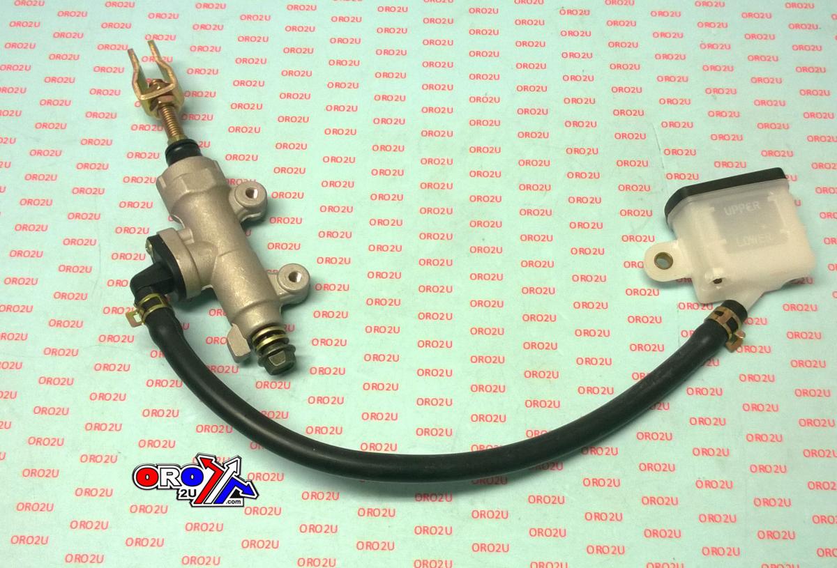 REAR BRAKE MASTER CYLINDER, UNIVERSAL WITH RESERVOIR, 121410759
